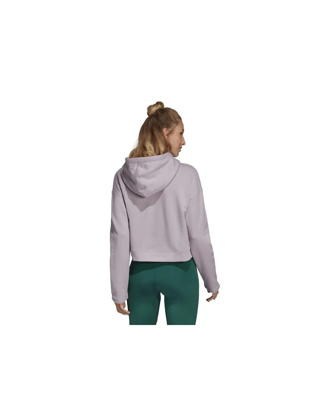 Sudadera adidas Cropped lila Mujer