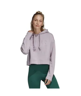 Sudadera adidas Cropped lila Mujer