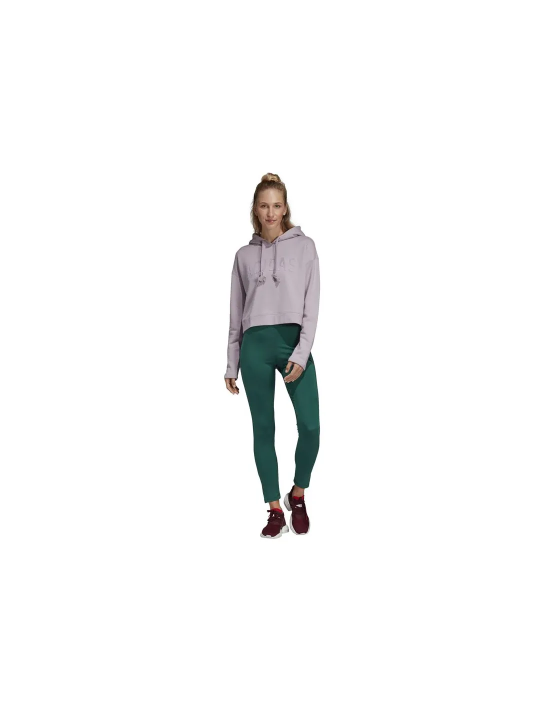 Sudadera adidas Cropped lila Mujer