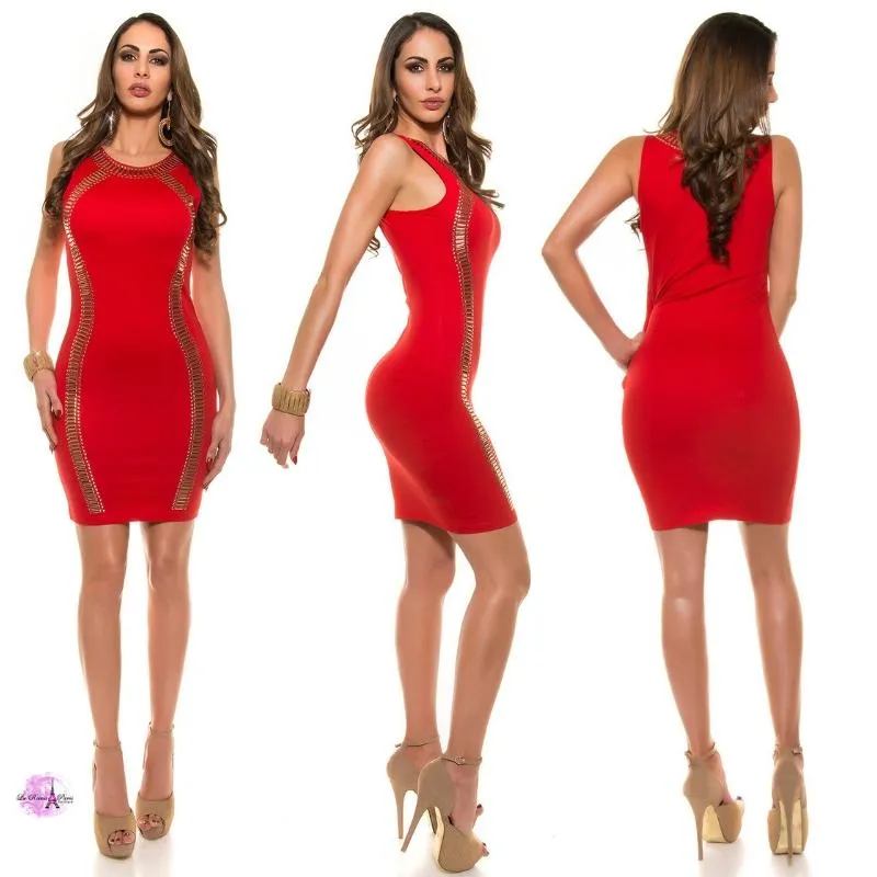 Vestido de fiesta rojo LD