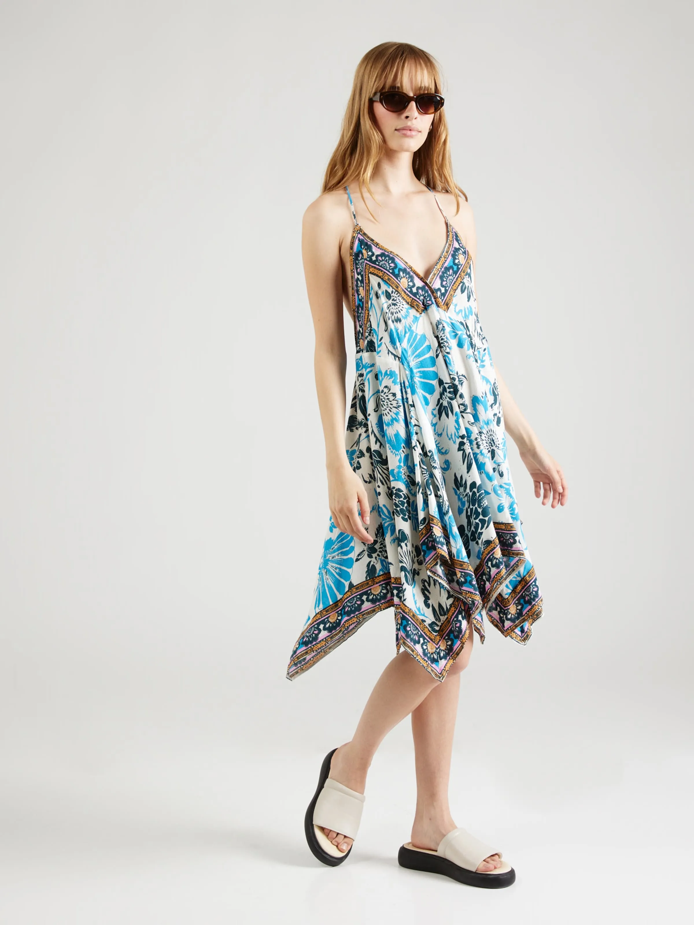 Vestido de verano 'BALI SEASHELL' Free People en Azul, Azul Claro