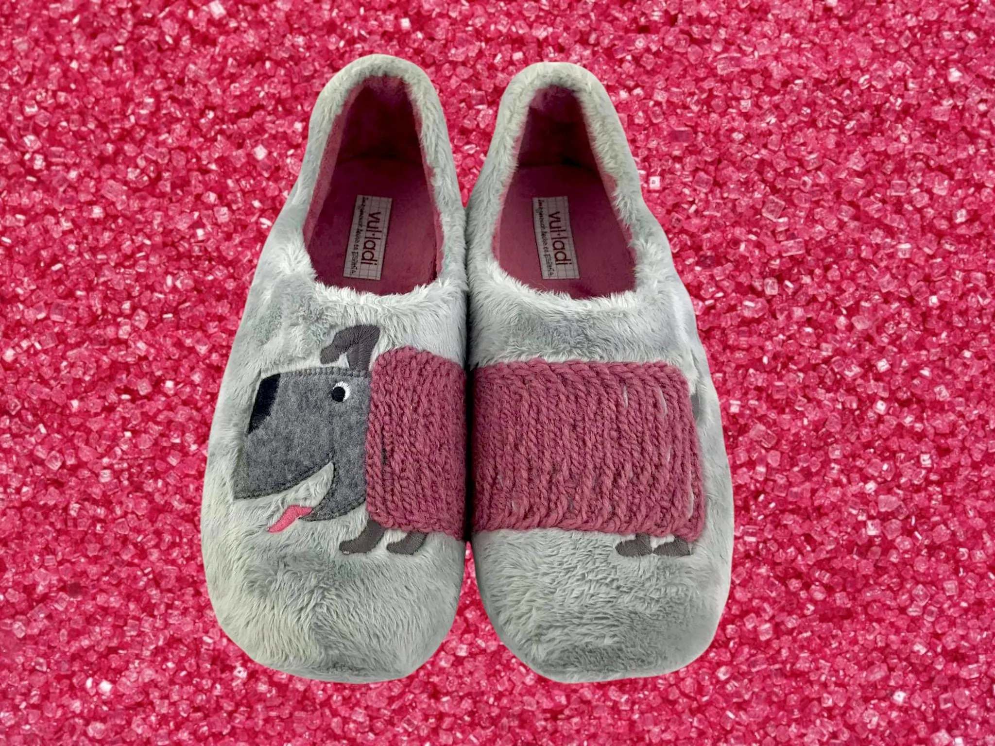 Vulladi | Zapatillas de casa cerradas de mujer Dog Perla