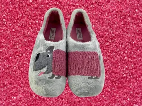 Vulladi | Zapatillas de casa cerradas de mujer Dog Perla