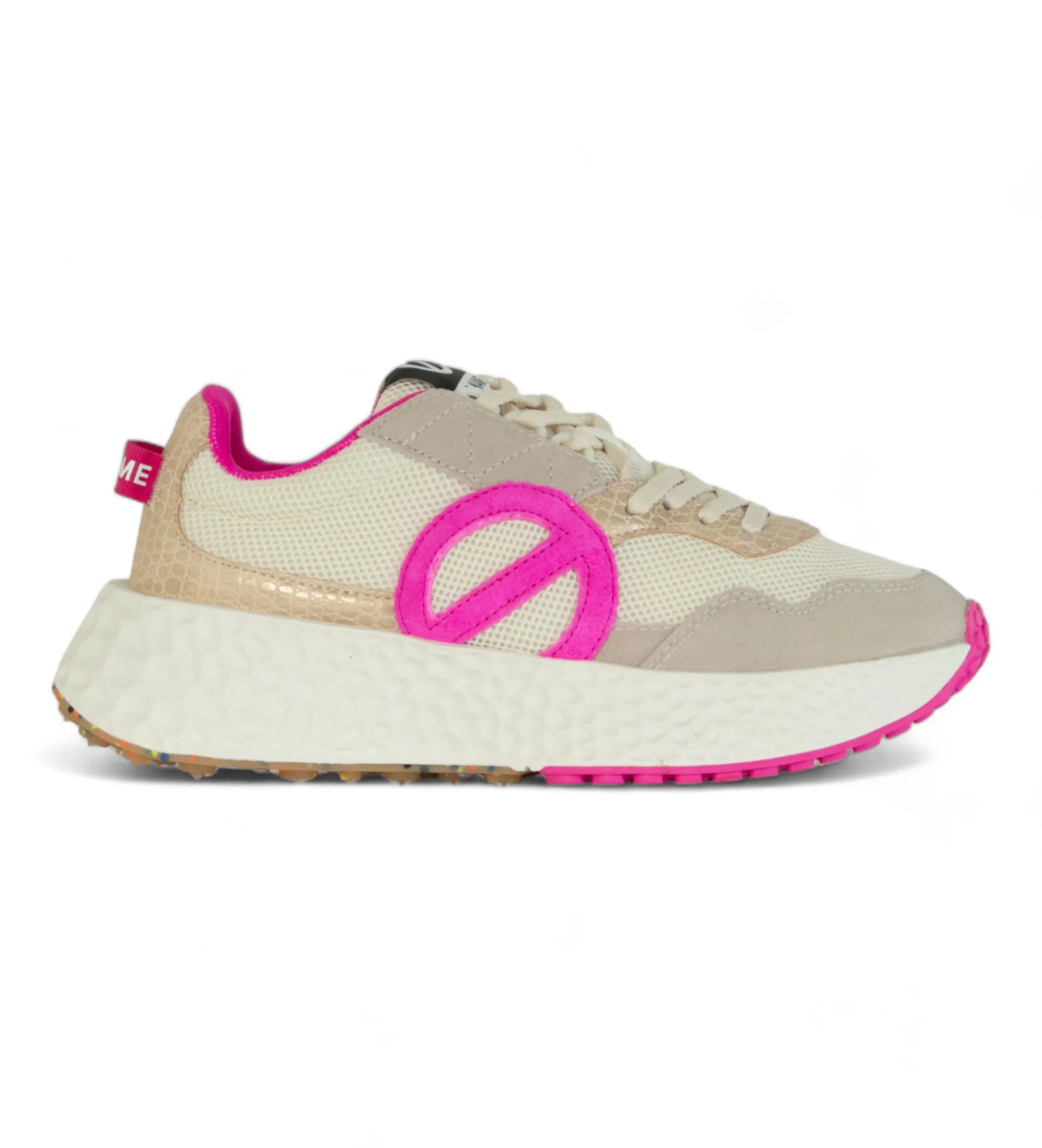 Zapatillas de piel Carter Jogger beige, rosa