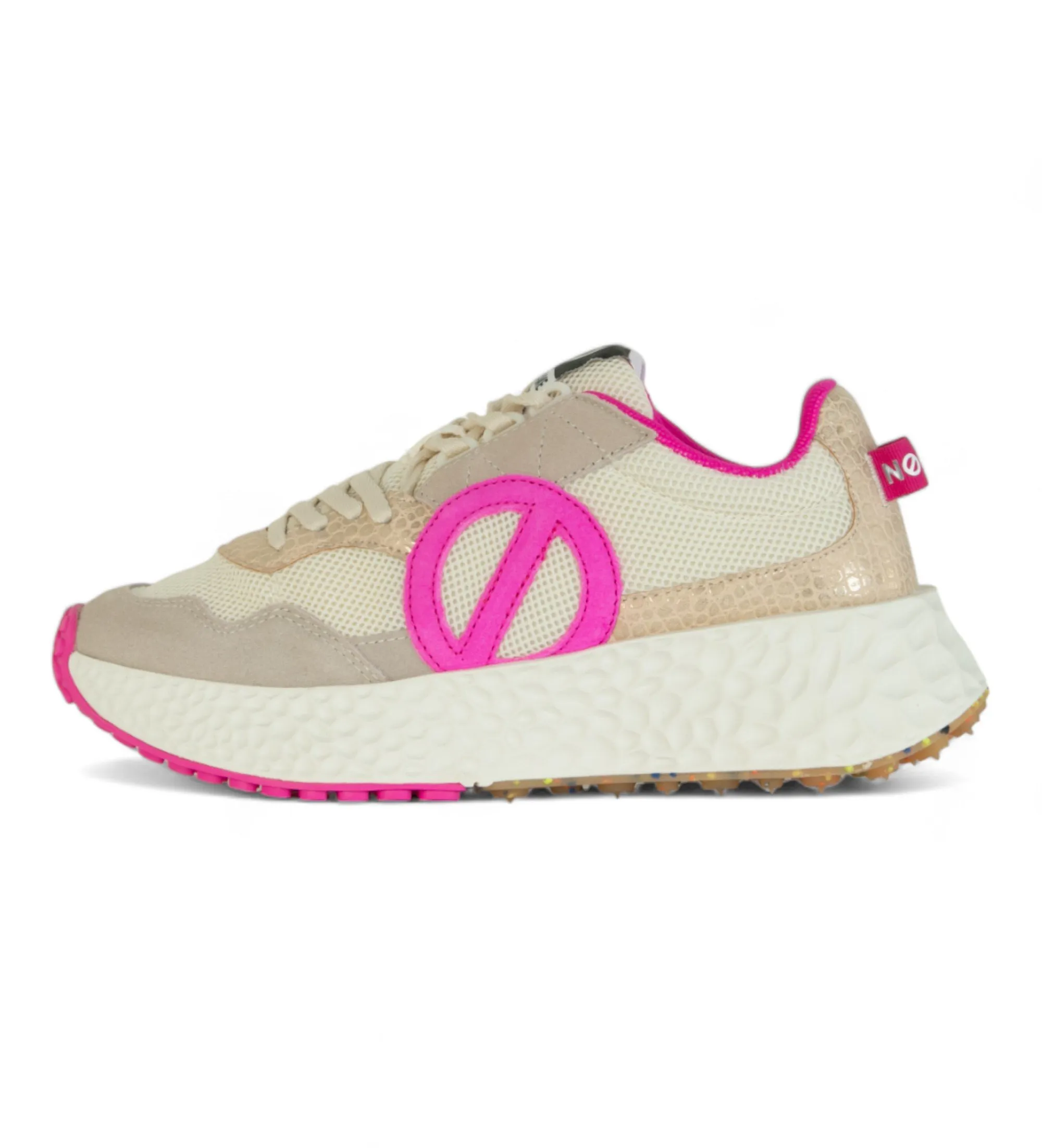 Zapatillas de piel Carter Jogger beige, rosa