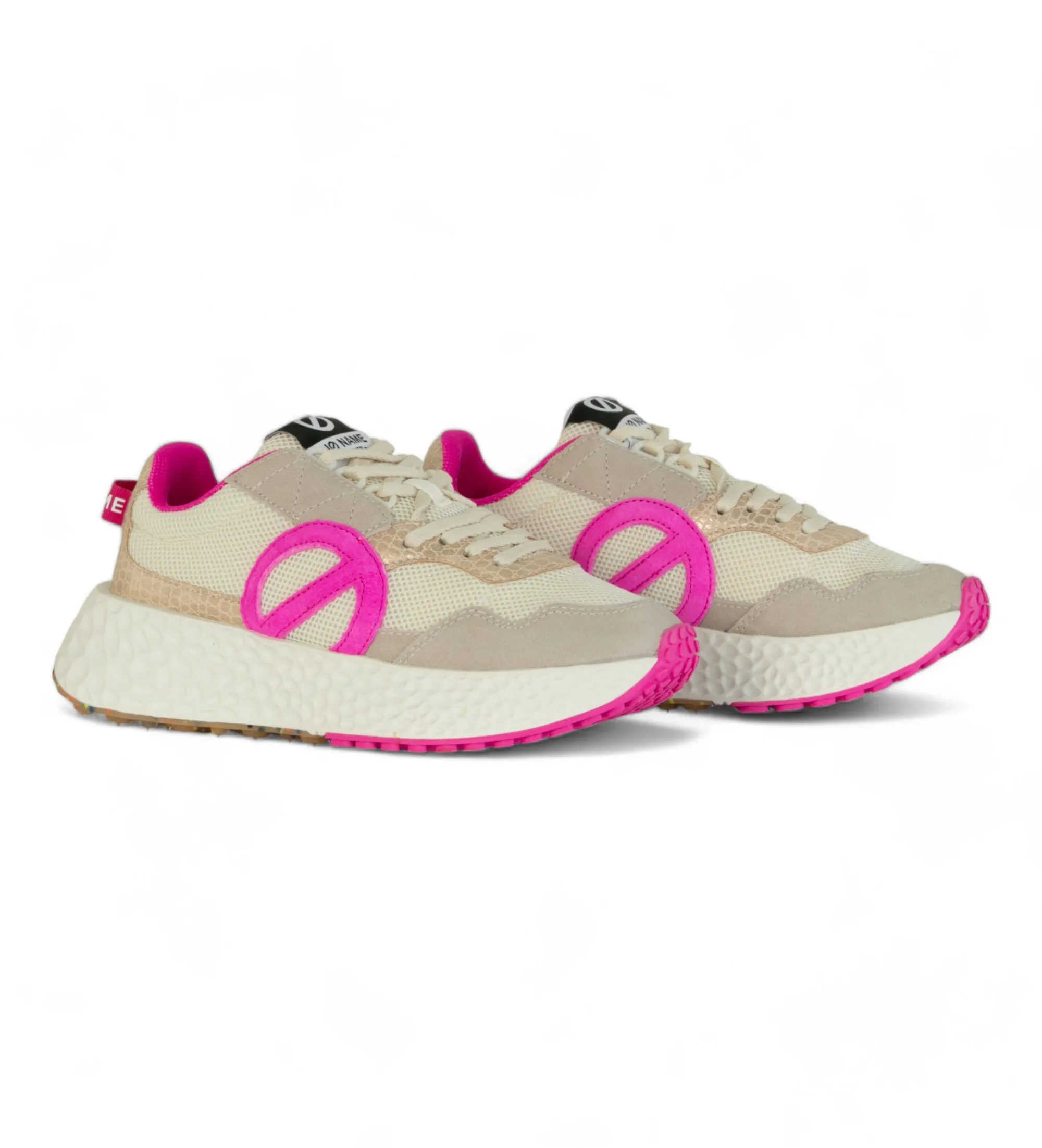 Zapatillas de piel Carter Jogger beige, rosa