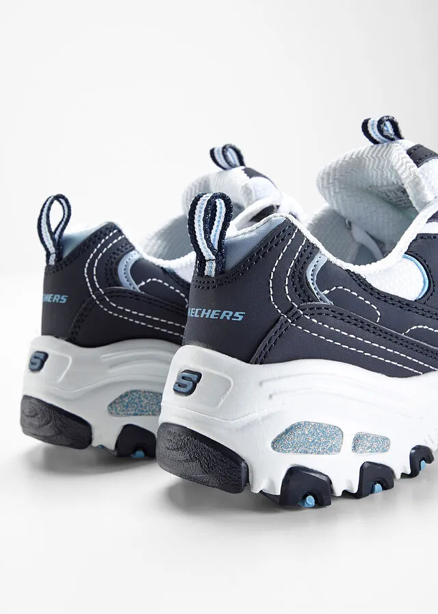 Zapatillas deportivas de Skechers de piel Azul oscuro-blanco