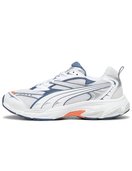 Zapatillas puma morphic blanco azul de hombre.