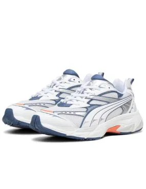 Zapatillas puma morphic blanco azul de hombre.