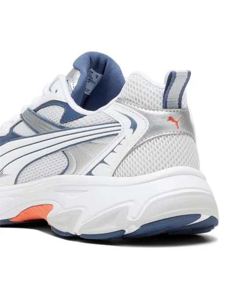 Zapatillas puma morphic blanco azul de hombre.