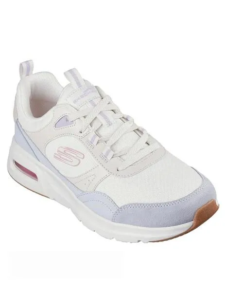 Zapatillas skechers air court beige de mujer.