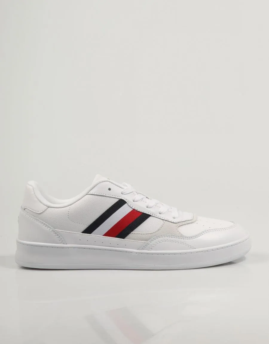  zapatillas TOMMY HILFIGER Court Cupsole Retro Lth Stripes en Blanco 83062