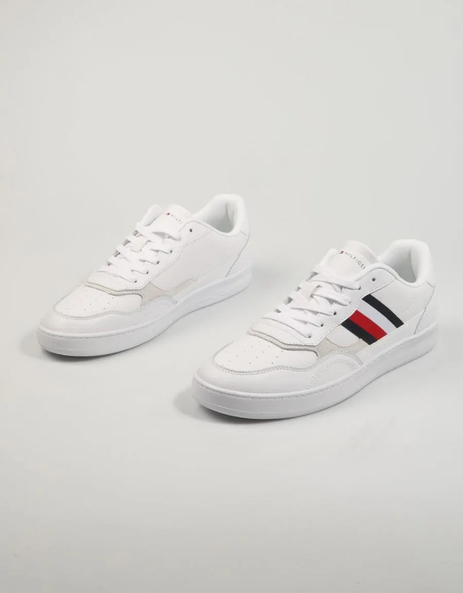  zapatillas TOMMY HILFIGER Court Cupsole Retro Lth Stripes en Blanco 83062