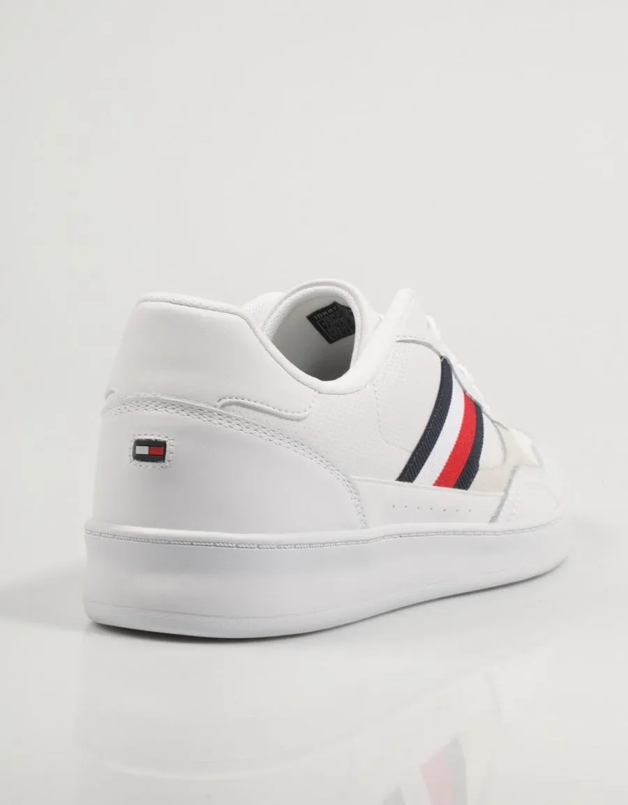  zapatillas TOMMY HILFIGER Court Cupsole Retro Lth Stripes en Blanco 83062