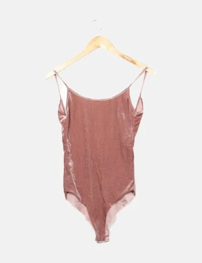 Zara Body terciopelo rosa