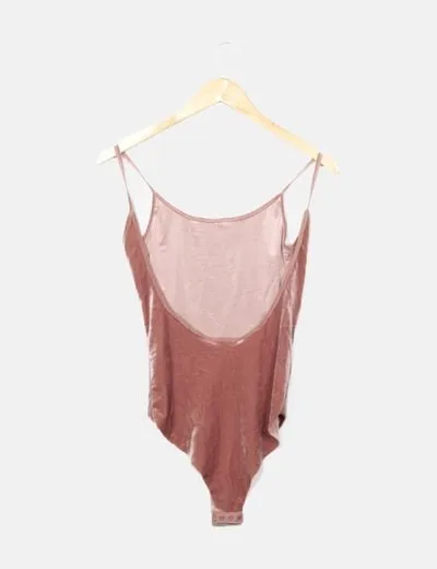 Zara Body terciopelo rosa